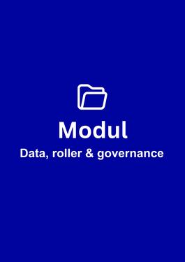 PDP, Modul, Data, roller & governance