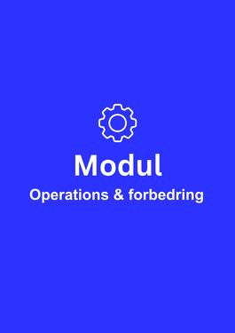 PDP, Modul, Operations & forbedring