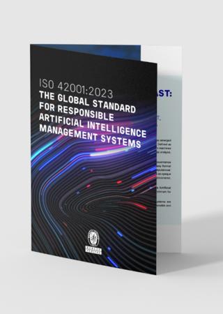 Whitepaper, ISO 42001:2023 på landing side, Bureau Veritas